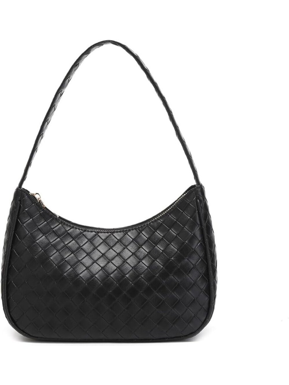 Women Bz Black Shoulder Tote Bag Cute Hobo Mini Clutch Zipper Bag